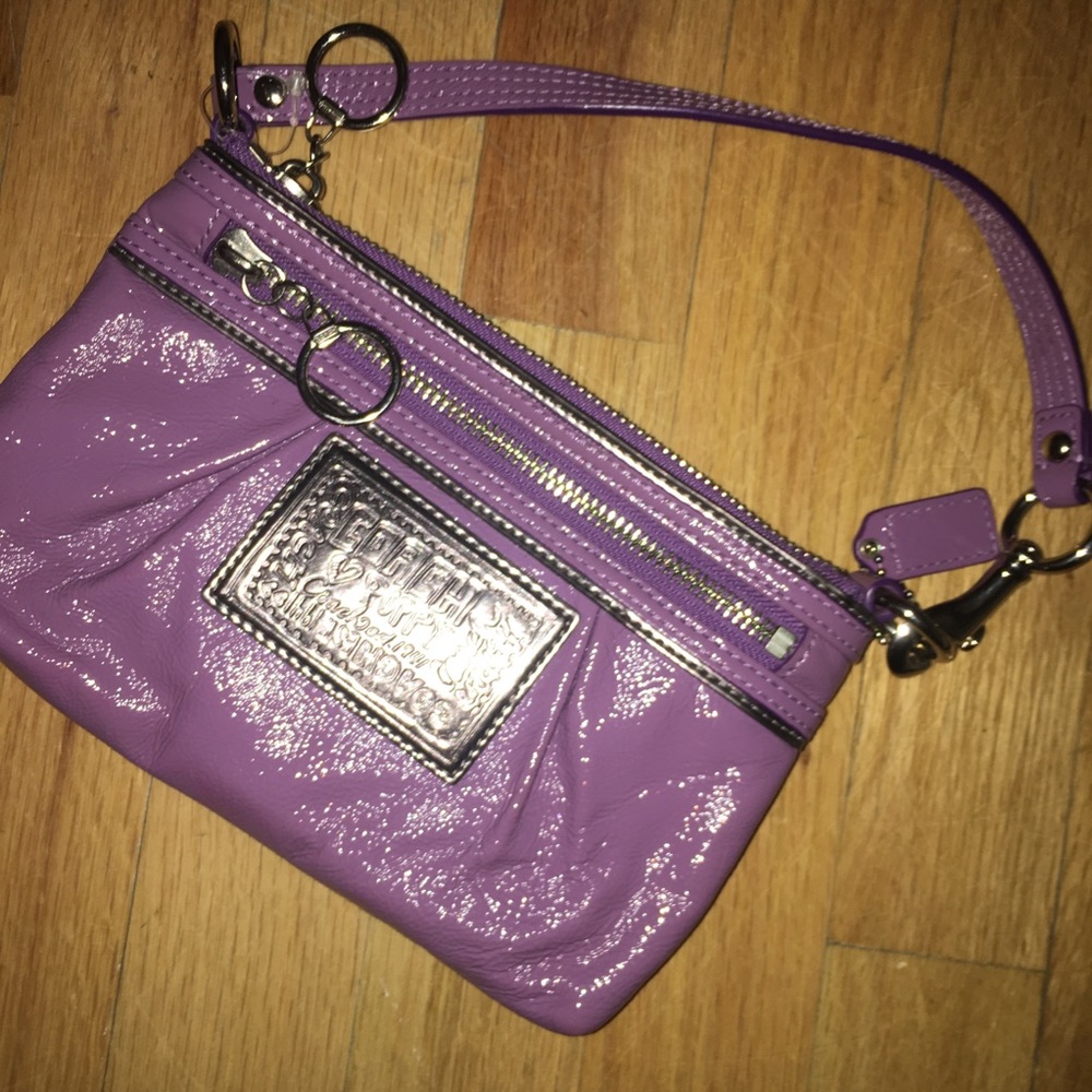 Small little purple coach bag